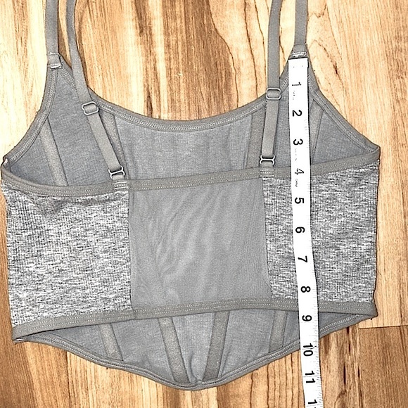 Colsie gray corset top size M - Picture 11 of 11